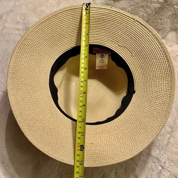 NEW Furtalk Straw Hat Navy Blue Bow Adjustable Size Detachable Chin Strap Paper - Picture 16 of 16